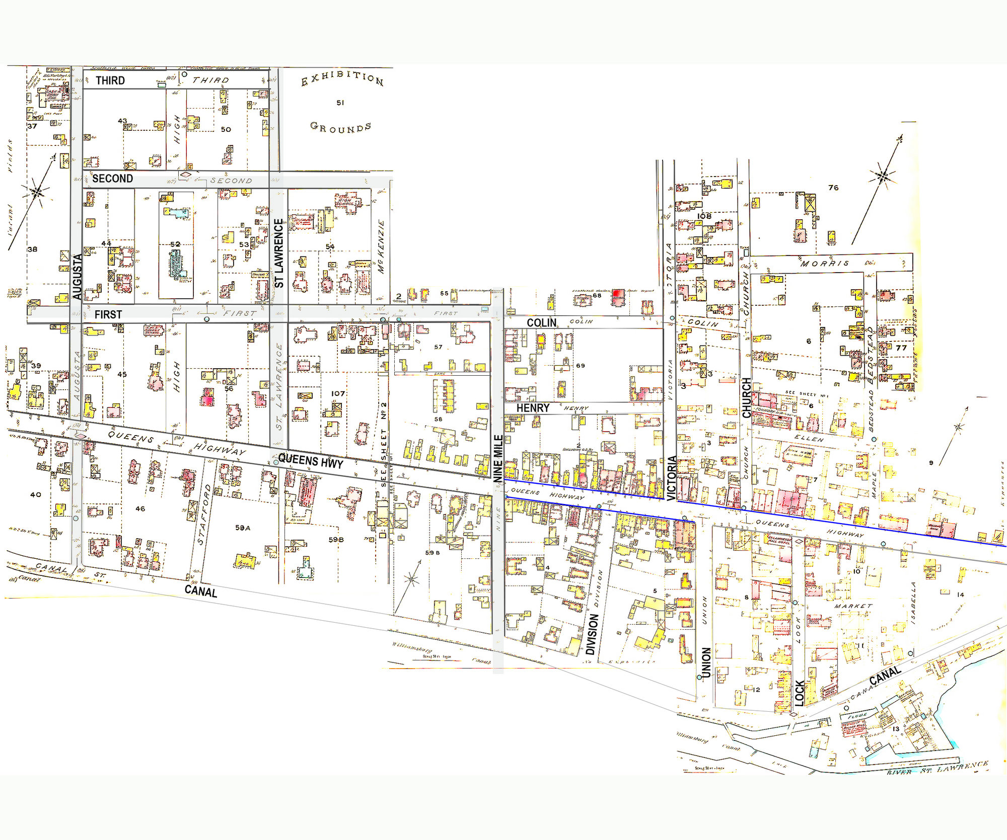 Morrisburg Model Village Historic Maps